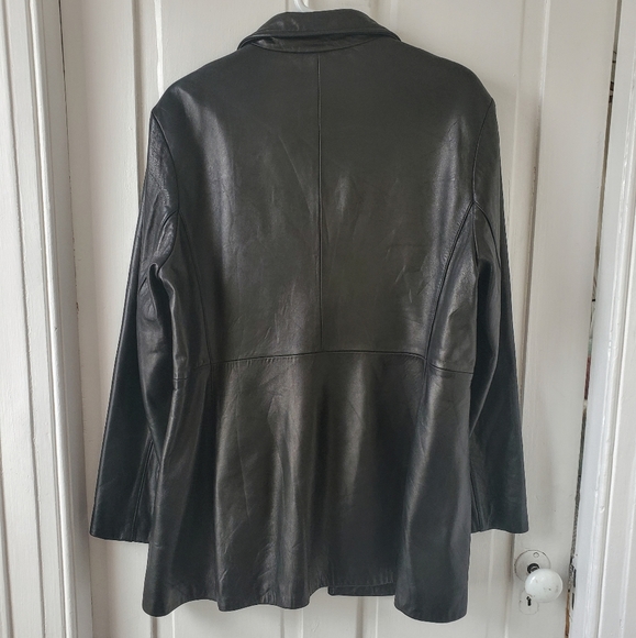90s Vintage Leather Jacket - XL - Picture 4 of 4
